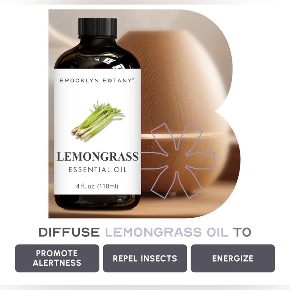 Brooklyn Botany Lemongrass 100% Essential Oil - Picture 5 of 7